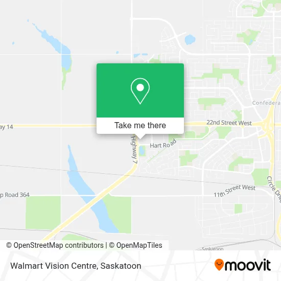 Walmart Vision Centre map