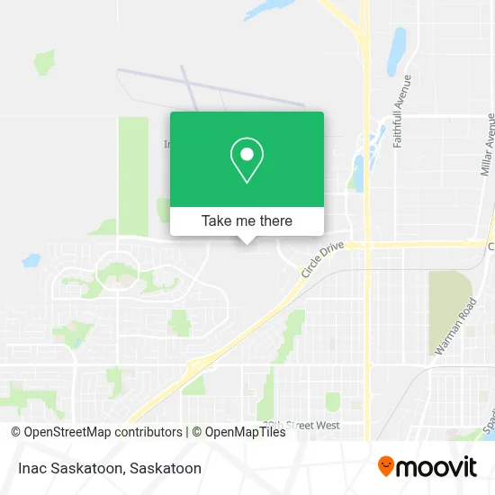 Inac Saskatoon map