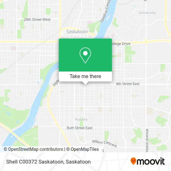 Shell C00372 Saskatoon map