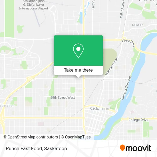 Punch Fast Food map