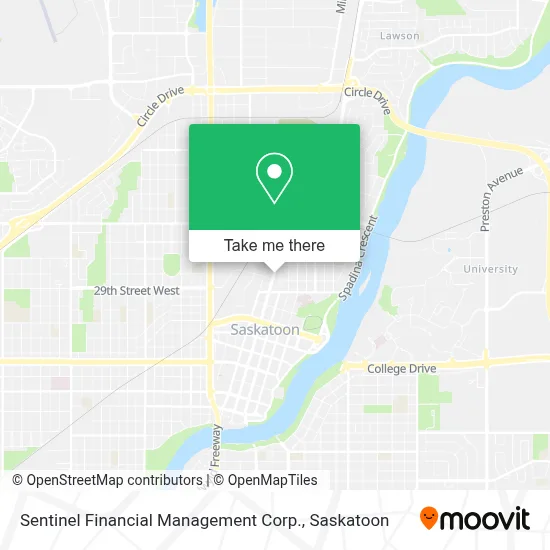 Sentinel Financial Management Corp. map
