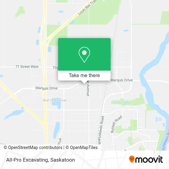 All-Pro Excavating map