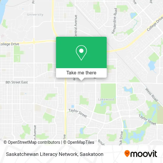Saskatchewan Literacy Network map