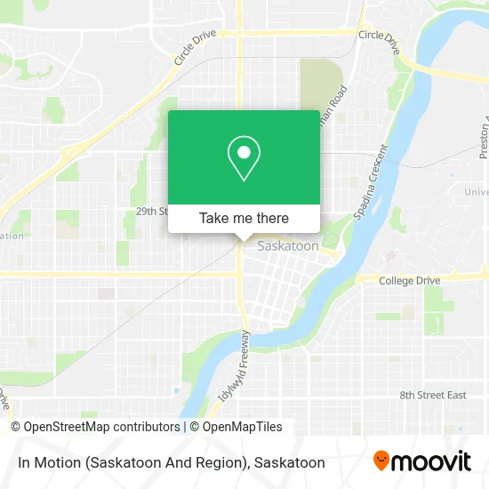 In Motion (Saskatoon And Region) map