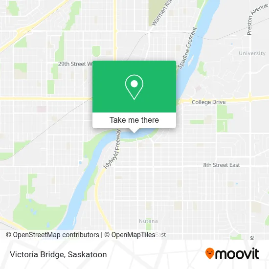 Victoria Bridge map