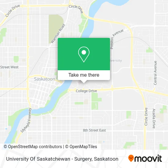 University Of Saskatchewan - Surgery map