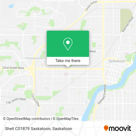 Shell C01879 Saskatoon map