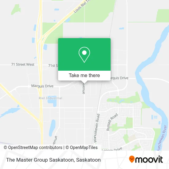 The Master Group Saskatoon map