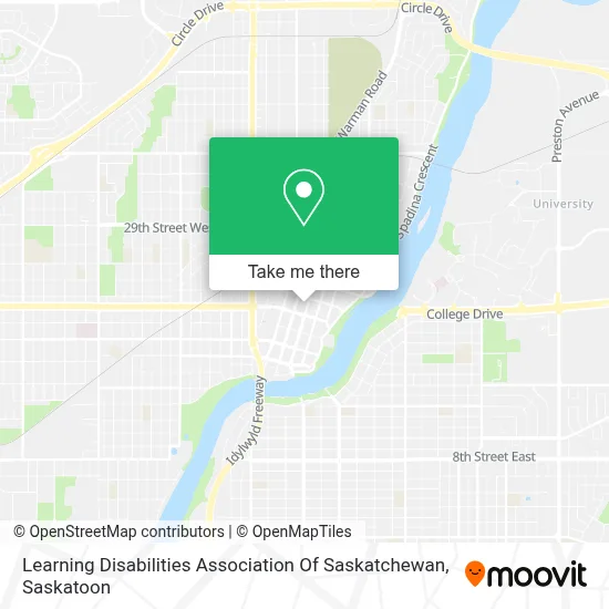 Learning Disabilities Association Of Saskatchewan map