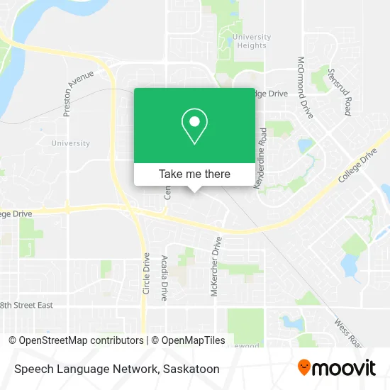 Speech Language Network map