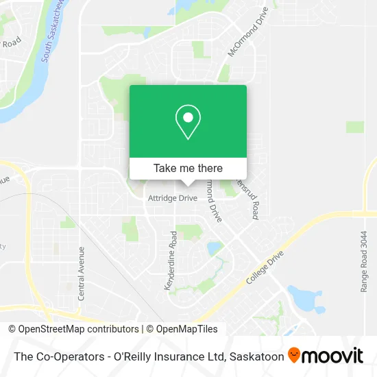 The Co-Operators - O'Reilly Insurance Ltd map