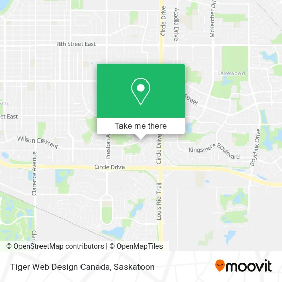 Tiger Web Design Canada map