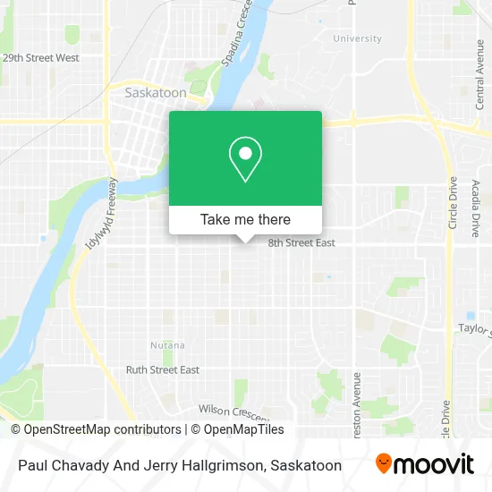 Paul Chavady And Jerry Hallgrimson map