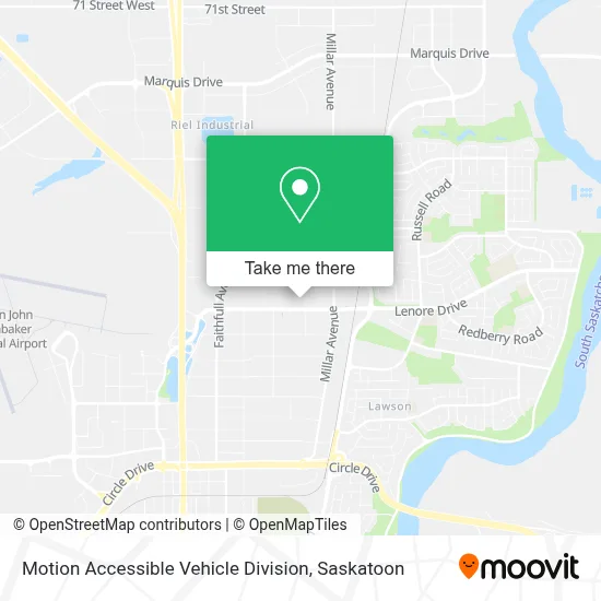 Motion Accessible Vehicle Division map