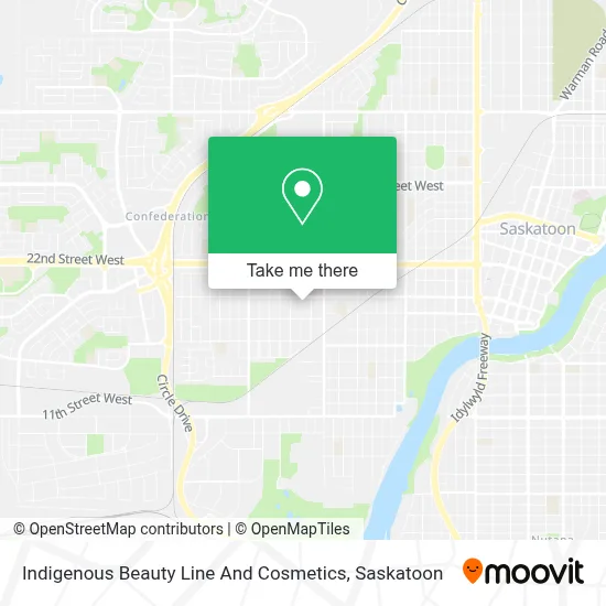 Indigenous Beauty Line And Cosmetics map