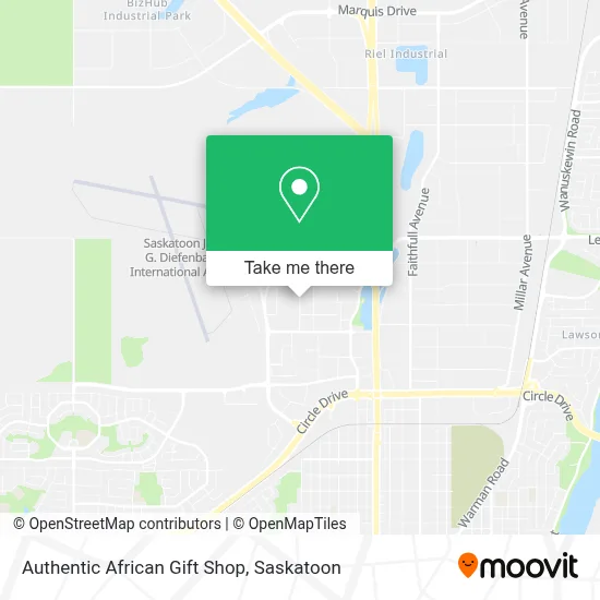 Authentic African Gift Shop map