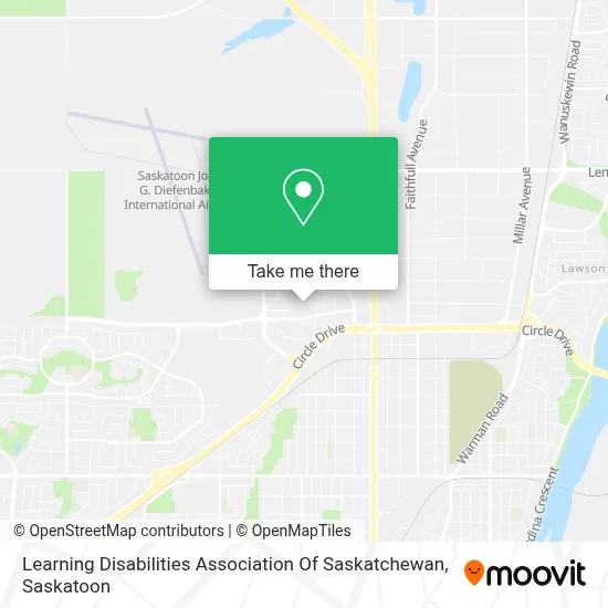 Learning Disabilities Association Of Saskatchewan map