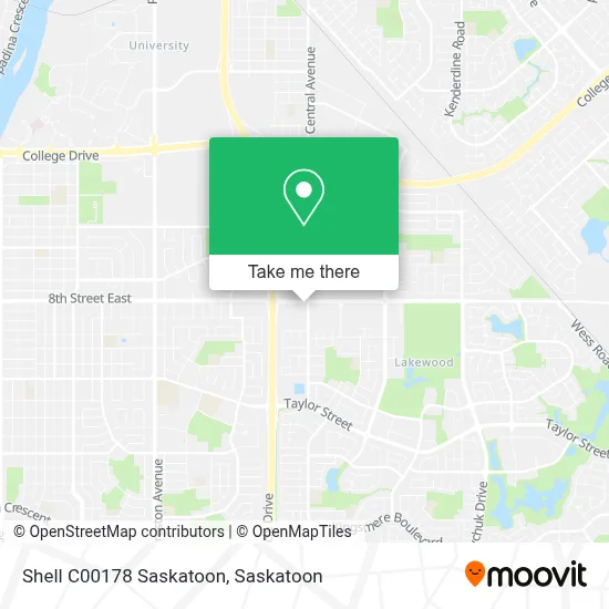Shell C00178 Saskatoon map