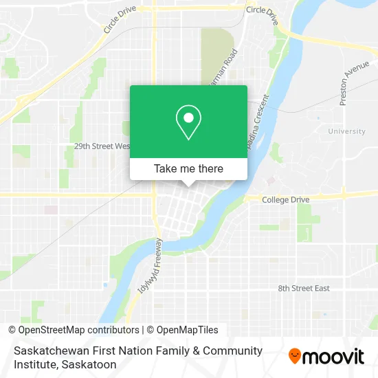 Saskatchewan First Nation Family & Community Institute map