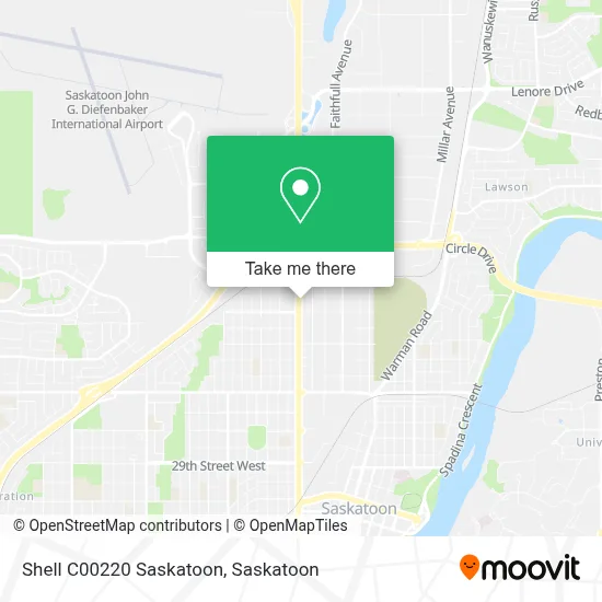Shell C00220 Saskatoon map