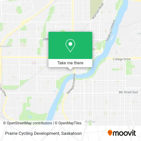 Prairie Cycling Development map