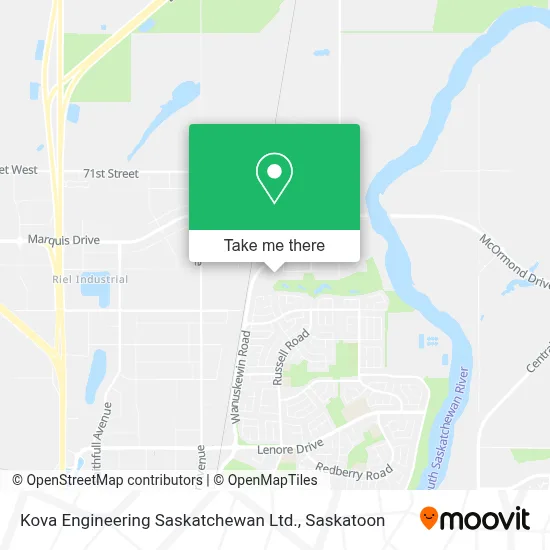 Kova Engineering Saskatchewan Ltd. map