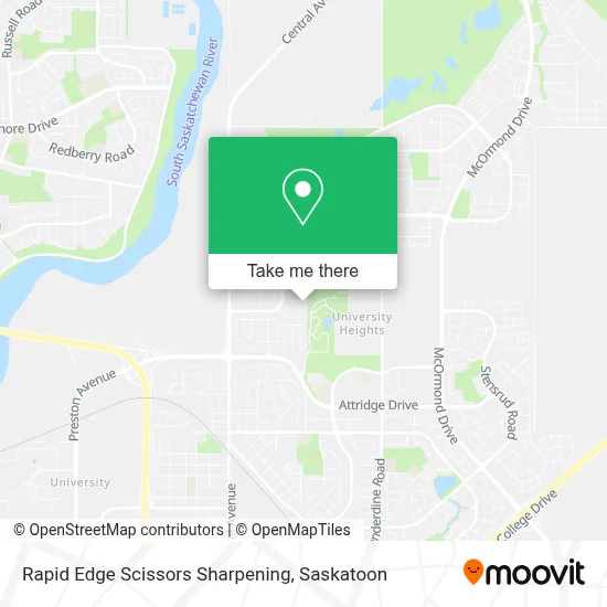 Rapid Edge Scissors Sharpening map