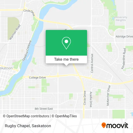 Rugby Chapel map