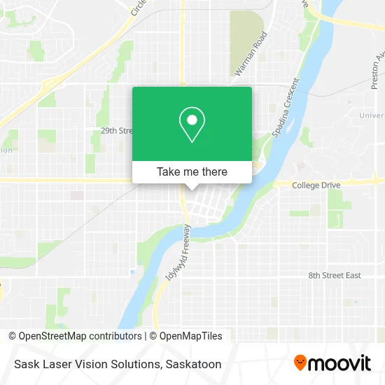Sask Laser Vision Solutions map