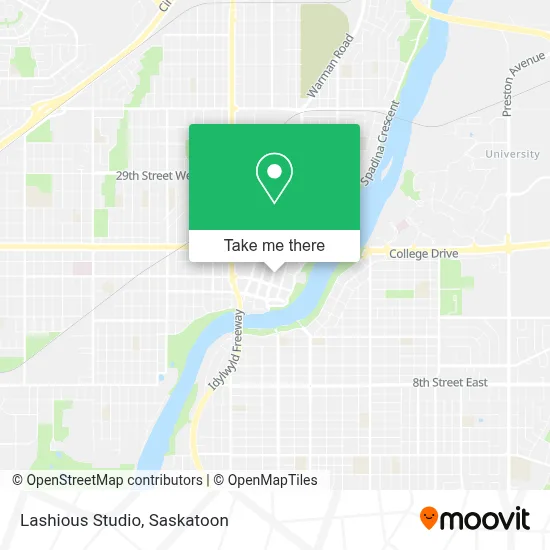 Lashious Studio map