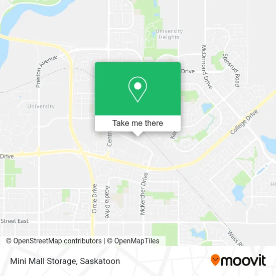Mini Mall Storage map