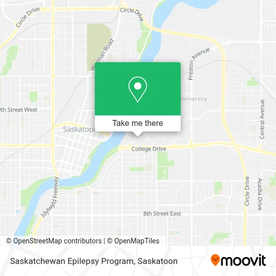 Saskatchewan Epilepsy Program map