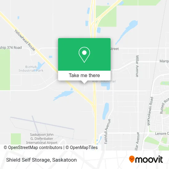 Shield Self Storage map