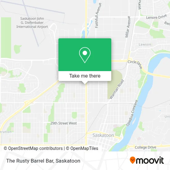 The Rusty Barrel Bar map