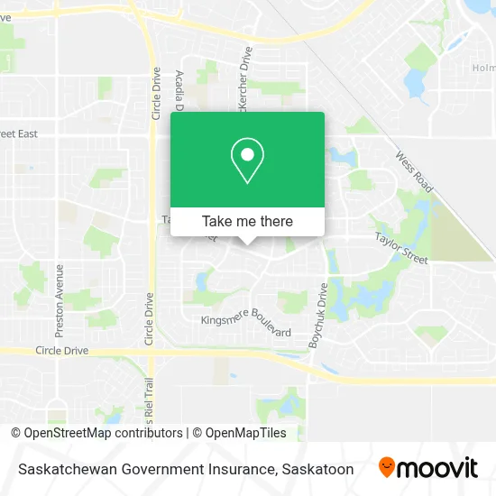 Saskatchewan Government Insurance map
