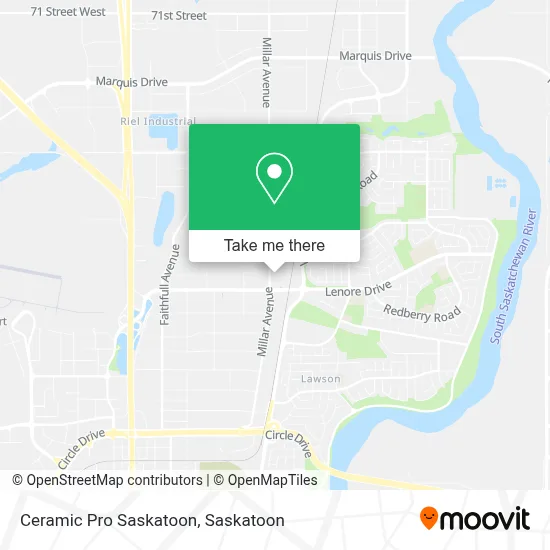 Ceramic Pro Saskatoon map