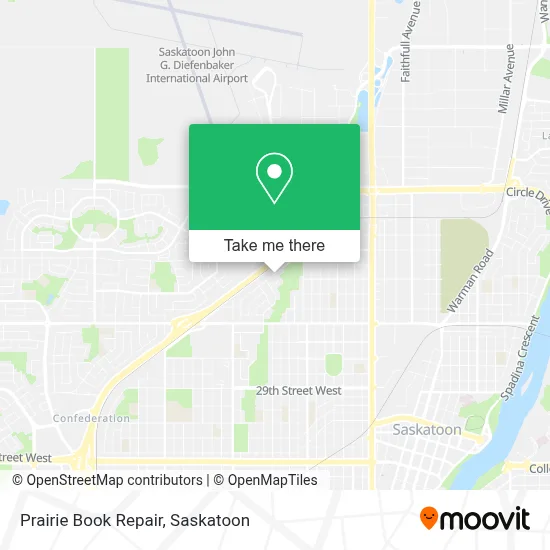 Prairie Book Repair map