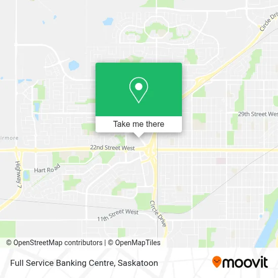 Full Service Banking Centre map