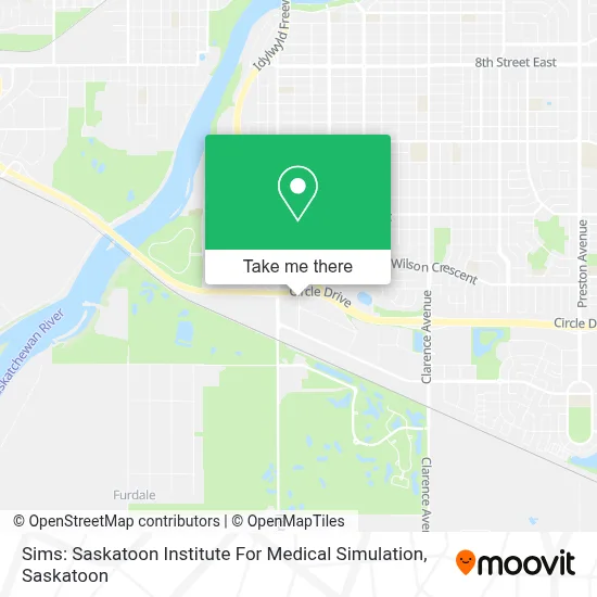 Sims: Saskatoon Institute For Medical Simulation map
