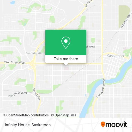 Infinity House map