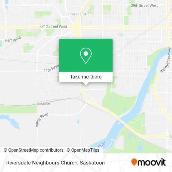 Riversdale Neighbours Church map