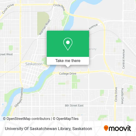 University Of Saskatchewan Library map