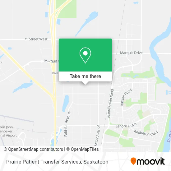 Prairie Patient Transfer Services map