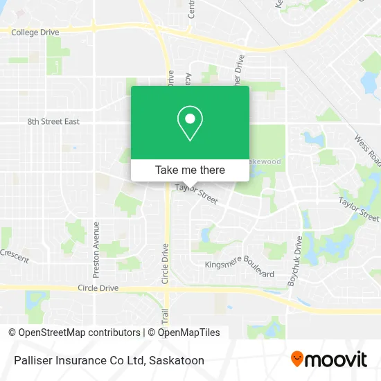 Palliser Insurance Co Ltd map