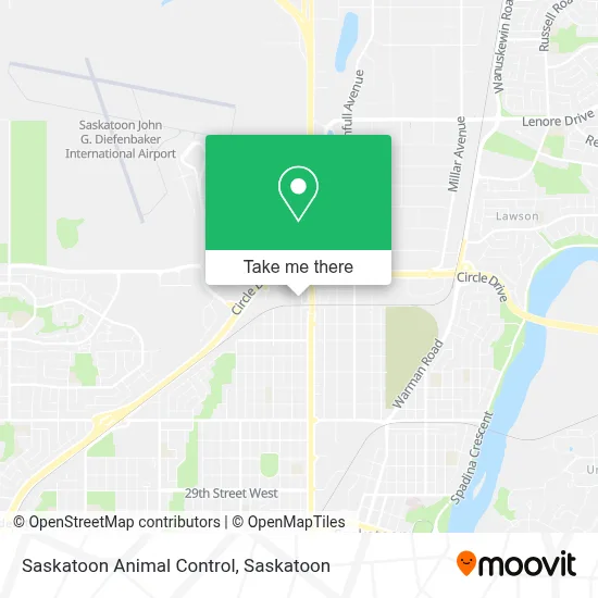 Saskatoon Animal Control map