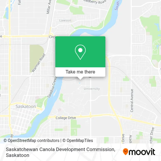 Saskatchewan Canola Development Commission map