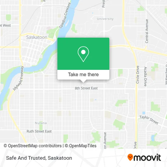 Safe And Trusted map