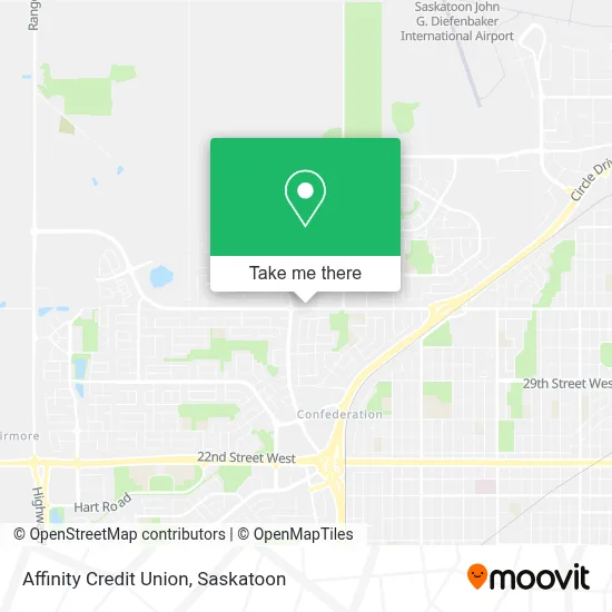 Affinity Credit Union map