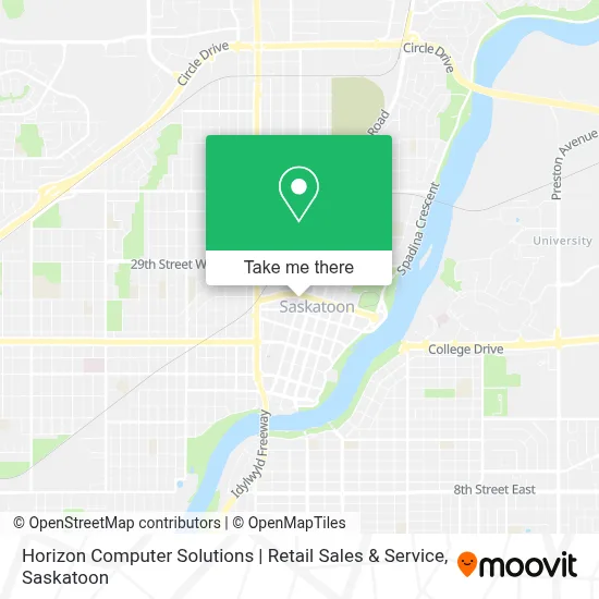 Horizon Computer Solutions | Retail Sales & Service map