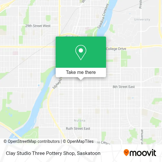 Clay Studio Three Pottery Shop map